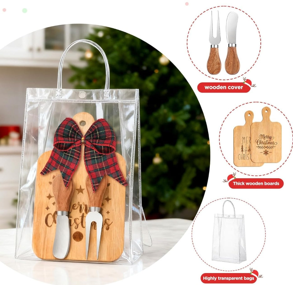 Holiday Charcuterie Board & Cheese Tool Set