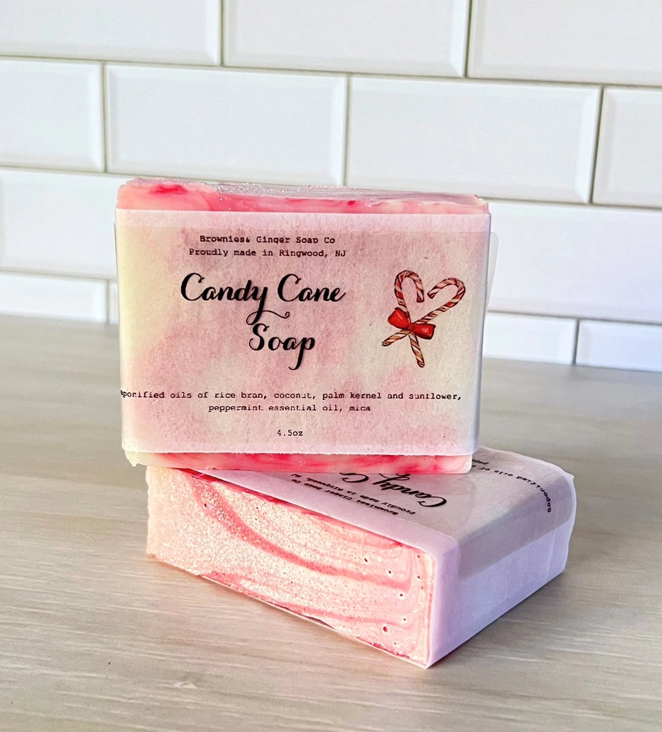 Candy Cane Dreams Handmade Soap