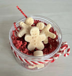 Gingerbread Men or Snowflake Mini Soap Jar
