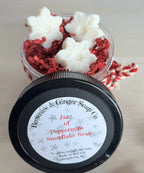 Gingerbread Men or Snowflake Mini Soap Jar